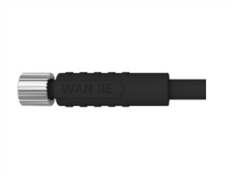 M5 Femeie Drept Unshield A-Codificare 4PIN PVC 1.0M Sârmă