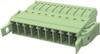 Conector cu arc în unghi drept mamă-mascul cu pas de 3,5 mm cu cârlig