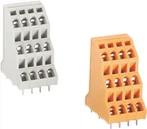 Conector terminal cu clemă cu arc cu trei rânduri de 5,08 mm